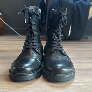 Zadig & Voltaire Black Leather Men's Boots